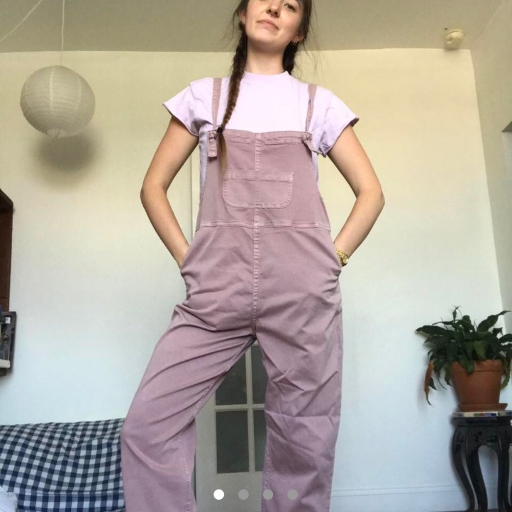 uper cutie pie mauve purple pink overalls